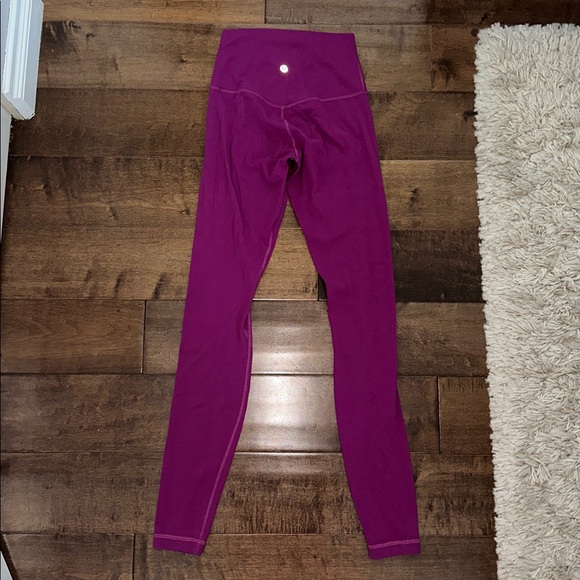 lululemon Align High-Rise Pant 28" Deep Fuschia Size 2 - Picture 7 of 9